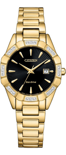 Reloj Citizen Para Mujer Eco-drive Classic Corso Diamond Gol