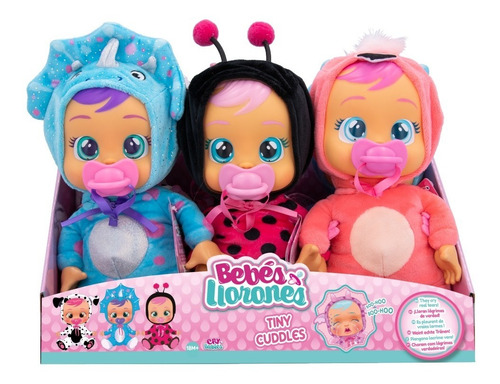 Imagen 4 de 8 de Cry Babies Muñeca Personaje Fancy Tiny Cuddles Lagrimas Edu