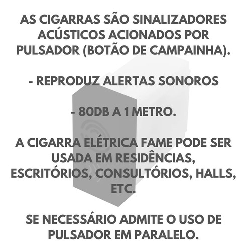 Módulo Cigarra Bivolt - Habitat Black - Fame