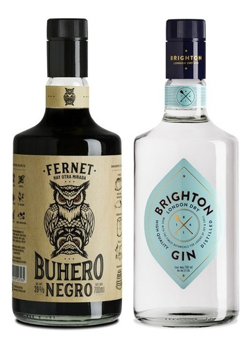 Gin Brighton London Dry + Fernet Buhero Negro Ayrescuyanos 