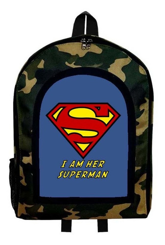 Mochila Camuflada Super Man Nueva Colección Modelo 25