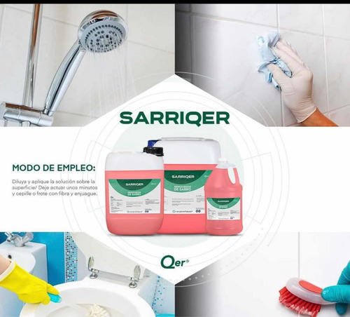 Sarricida Y Desincrustante En Sanitarios 4lts Sarriqer
