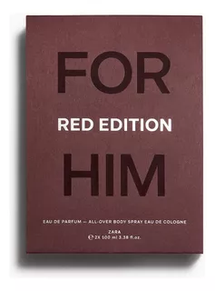 Perfume Zara For Him Red Edition + Desodorante