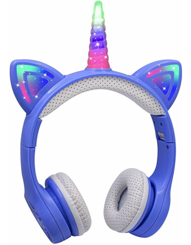 Auricular Bluetooth Unicornio Para Niño 15 Hora Niña