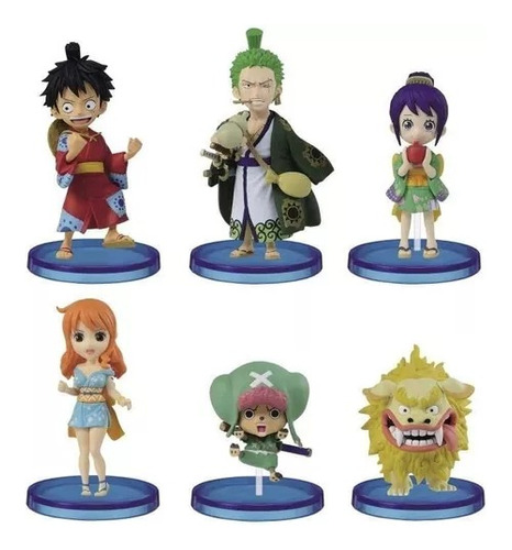 Set Figuras One Piece Anime 6 Unidades
