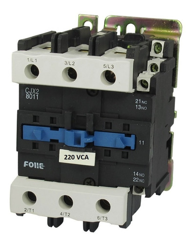 Contactor Trifásico 80 Amper Bobina 220 Vca Contacto No + Nc