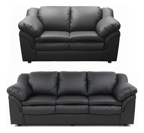 Sofa Muebles Juego De Sala Clasico Bipiel Tienda Física