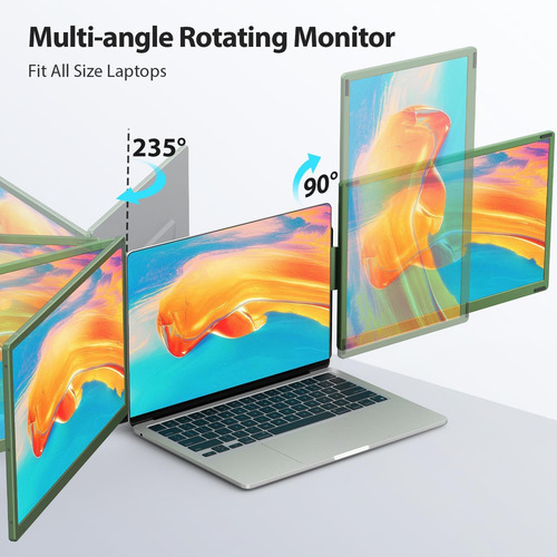 15.6 Triple Portátil Monitor De Extensor De Pantalla Po
