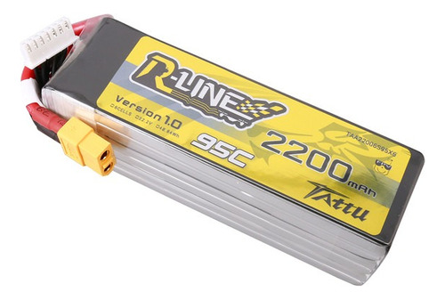Bateria Lipo Tattu R-line 2200 Mah 22.2v 95c 6s Xt60 Drone 7