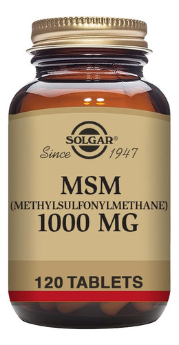Msm, 1000 Mg, 120 Tabs By Solgar E1734