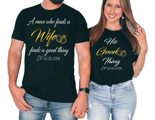 Camisa Aniversario Para Ella Camiseta Pareja Dia San