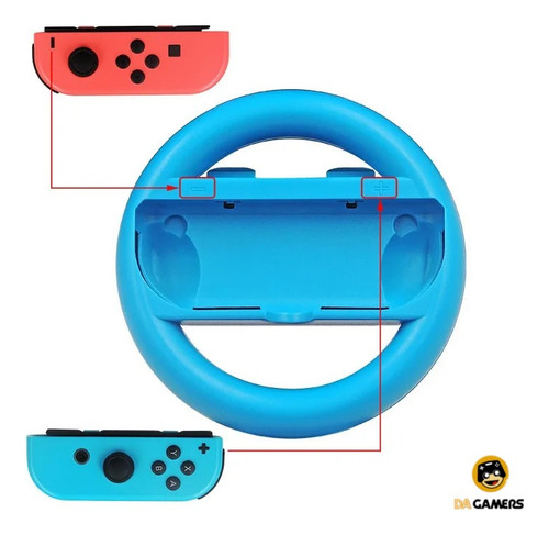 2 Volantes Joy-con Fundas Controles Para Nintendo Switch Azul/rojo