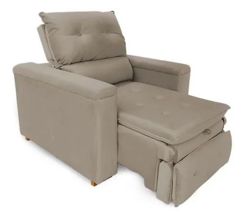 comprar Poltrona Do Papai Reclinável Retrátil Onix Suede Bege