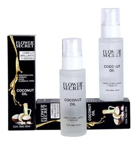 Aceite De Coco Hidratante Para Cabello 60ml Flower Secret 