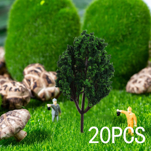 Modelo De Árboles Micro Paisajismo 20 Piezas