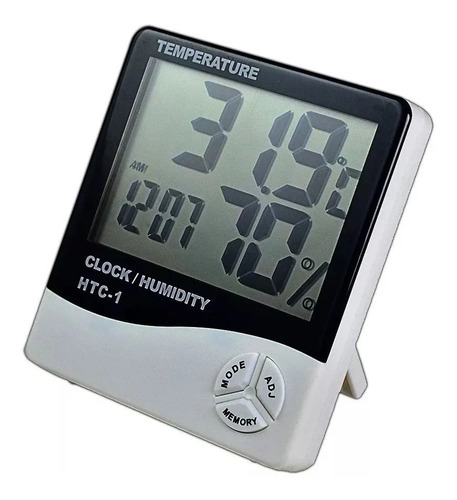Termohigrometro Reloj Alarma Termometro Medidor De Humedad