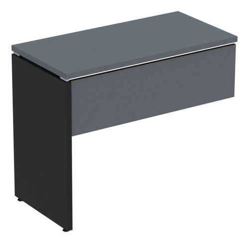 Complemento De Mesa Pé Painel Linha P25 Grafito/preto Igwt