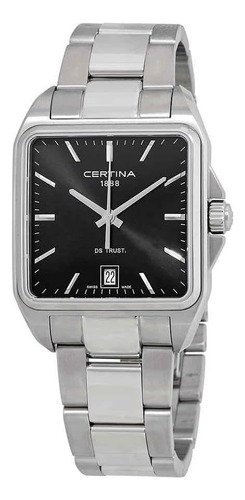 Certina Ds Trust Reloj De Cuarzo Con Esfera Negra Para Mujer