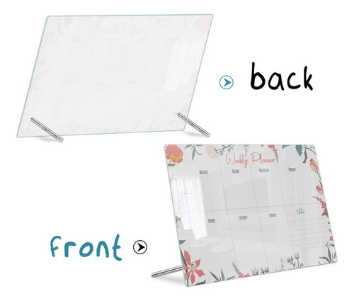 Quadro De Escrever Mensagens Transparente Em Acrílico Memo R