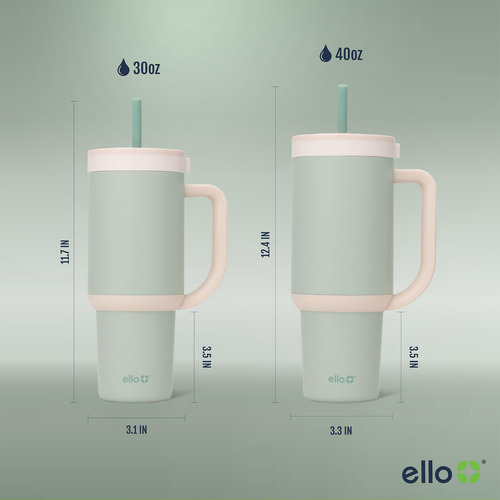 Vaso Ello Oasis Con Asa Y Pajita Retráctil Pista De 1,2 L