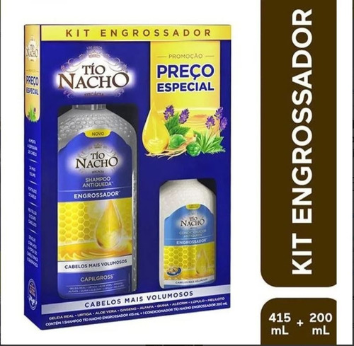 Tio Nacho Kit Engrossador Shampoo 415ml +condicionador 200ml