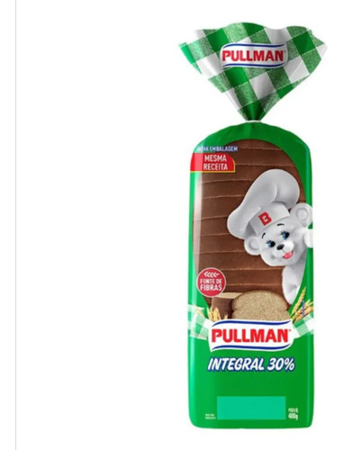 Pão De Forma Integral Pullman 480g Kit 3 Unidades