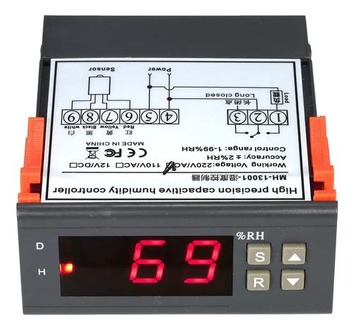 1 Mini Controlador Digital De Control De Humedad 10a 220v