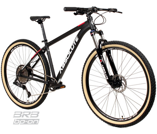 Bike Mtb 29 Absolute 12v Freios Hidráulicos Suspensão Trava Cor Preto/branco-nero Tamanho Do Quadro 13,8