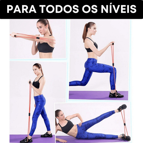 Elástico Extensor Tensão P/ Treino Musculação Exercícios