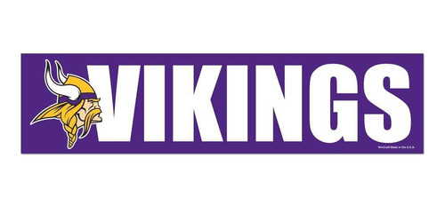 Adesivo Faixa Bumper Strip 30x7,5 Minnesota Vikings