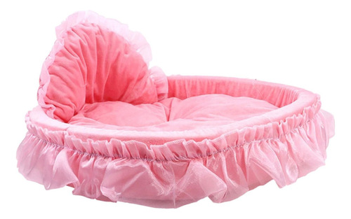 Cama Para Perro Rosa, Cojín Nido Cálido, Cama 48cmx42cm