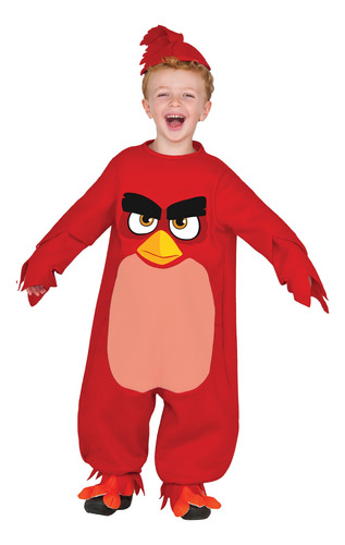 Disfraz De Pájaro Rojo Angry Birds Talla 25 Meses Para