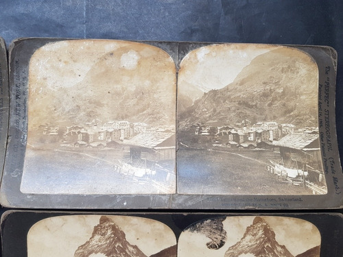 Imagen 4 de 5 de Fotos Estereoscópicas Antiguas Suiza 1900. Set De 4. 51629.
