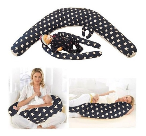 Imagen 1 de 1 de Almohada Embarazo Extra Grande+set-algodon 100%