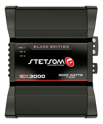 Módulo Amplificador Stetsom Ex3000 1 Ohm Black Edition