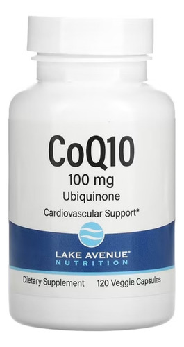 Lake Avenue CoQ10 Class USP 100 mg 120 cápsulas veganas importadas