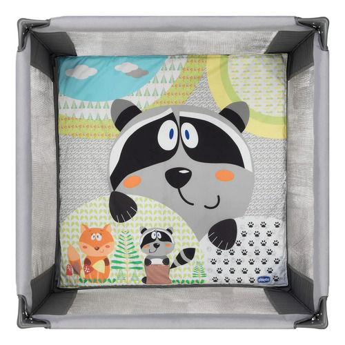 Cuna corral viaje Chicco Tot Quad Honey Bear color gris