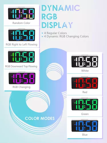 YUANRANER Reloj despertador digital con temperatura interior funciona con  pilas modelo de repetición pantalla de 1224 horas para dormitorios – Yaxa  Colombia