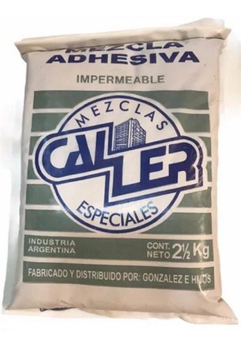 Imagen 1 de 6 de Mezcla Adhesiva Impermeable 30kgs Pegamento Ceramica Caller