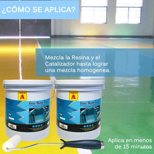 Porcelanato Liquido Pisos Colores Brillantes Rodillo Gratis