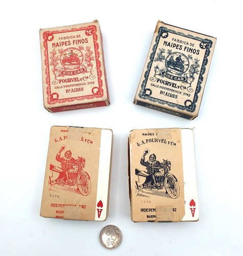 Cartas Mazos Naipes Poker Antiguas Cerradas - Juego