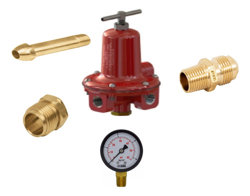 Regulador De Gas Cms 10-080 Manometro Punta Pol P/ Cilindro
