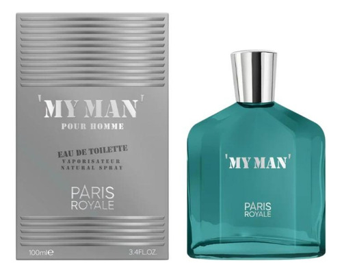 Perfume Árabe My Man - Masculino - 100ml - Paris Royale - Ótima Fixação Projeção E Qualidade, ,