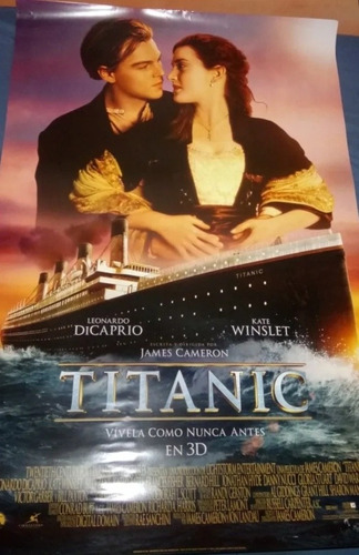 Poster Original De Cine / Titanic / 2012 / Reestreno  3-d /