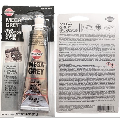 Silicon Gris Mega Grey Original Versachem 85g Sjv