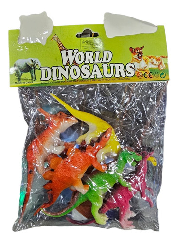 Set Dinosaurios Goma 6 Piezas 