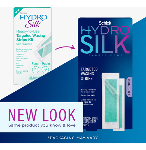Schick Hydro Silk Waxing Strips For Face ,hair Removal ,eyeb