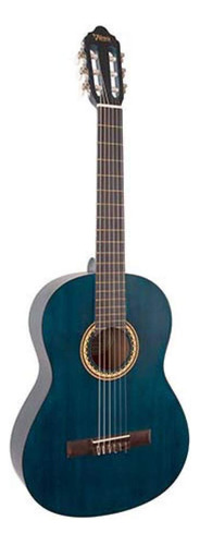 Guitarra Clasica 6 Cuerda Derecha Azul Transparente Vc204tbu