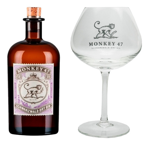 Gin Monkey 47 Dry 500ml Alemán + Copa Edición Especial