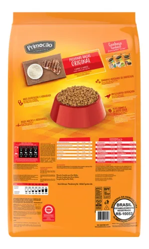 Alimento Primoção Premium Original para perro adulto de raza mini y pequeña sabor carne y arroz de 10.1 kg
